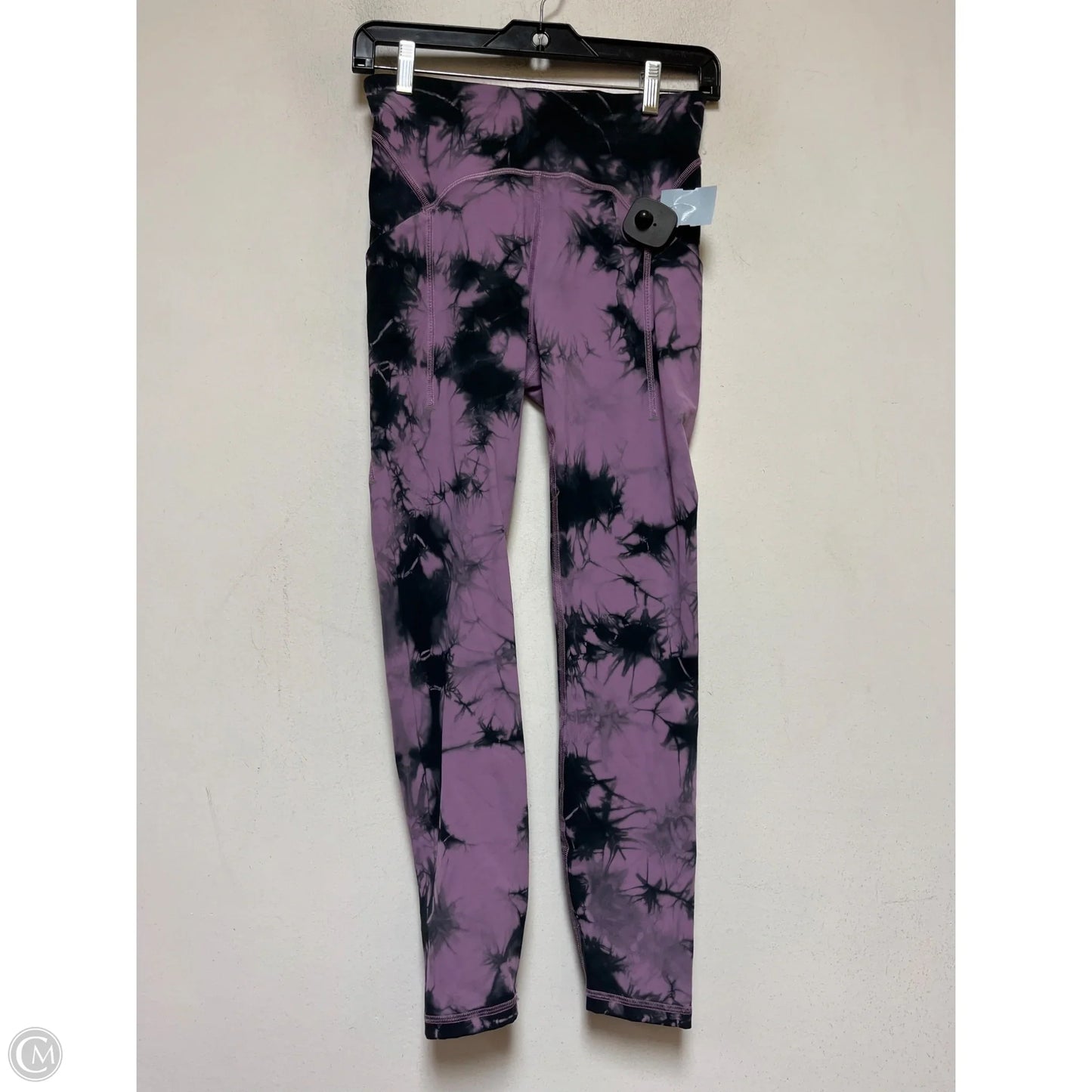 Athletic Leggings By Lululemon In Black & Purple, Size: 6