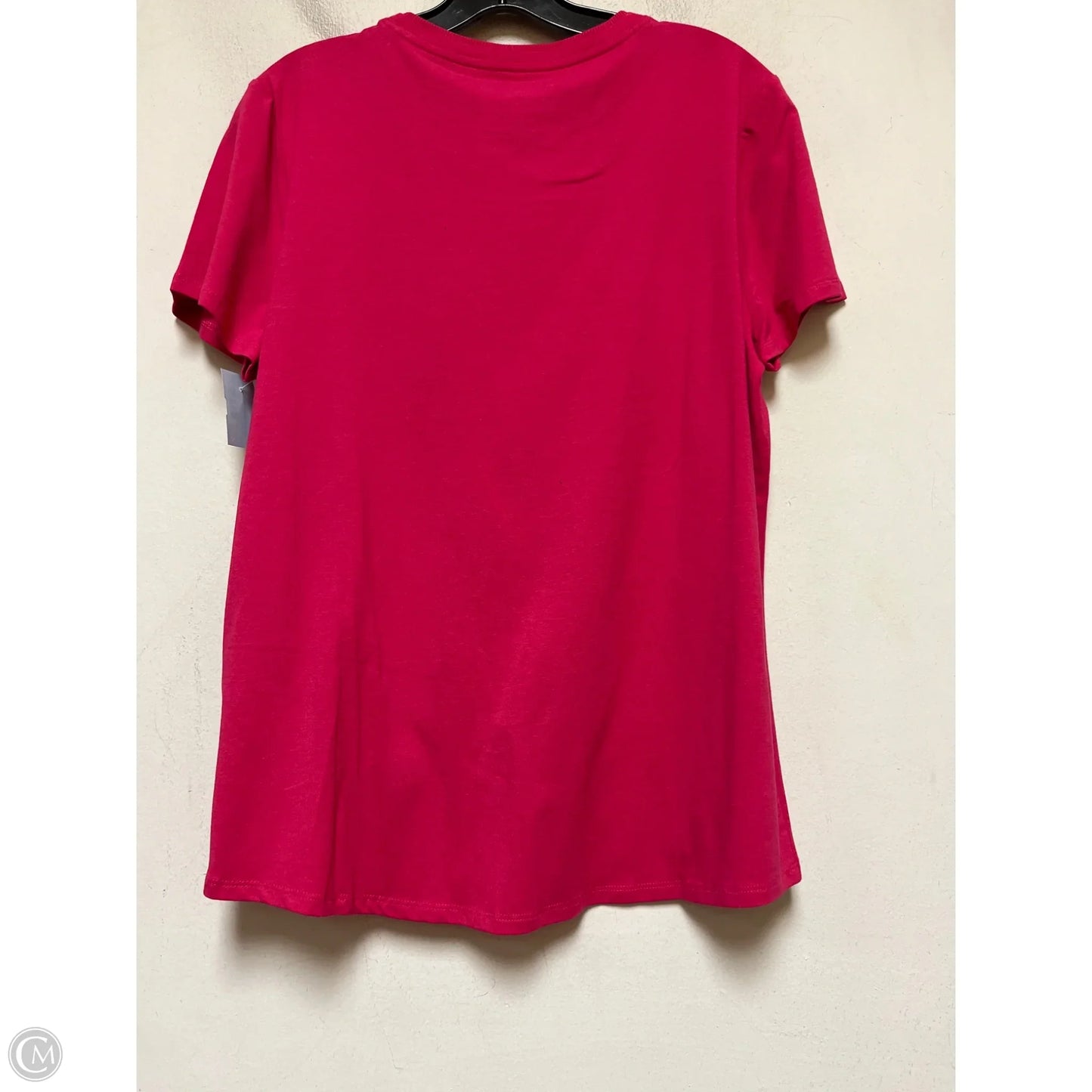 Top Short Sleeve Basic By Chicos In Pink, Size: L