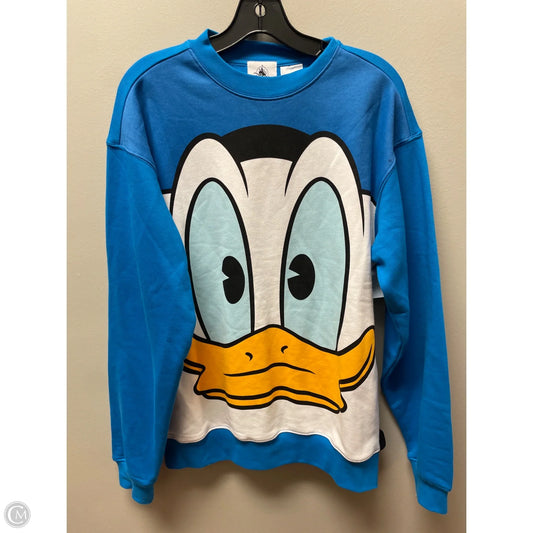 Sweatshirt Crewneck By Disney In Blue, Size: M