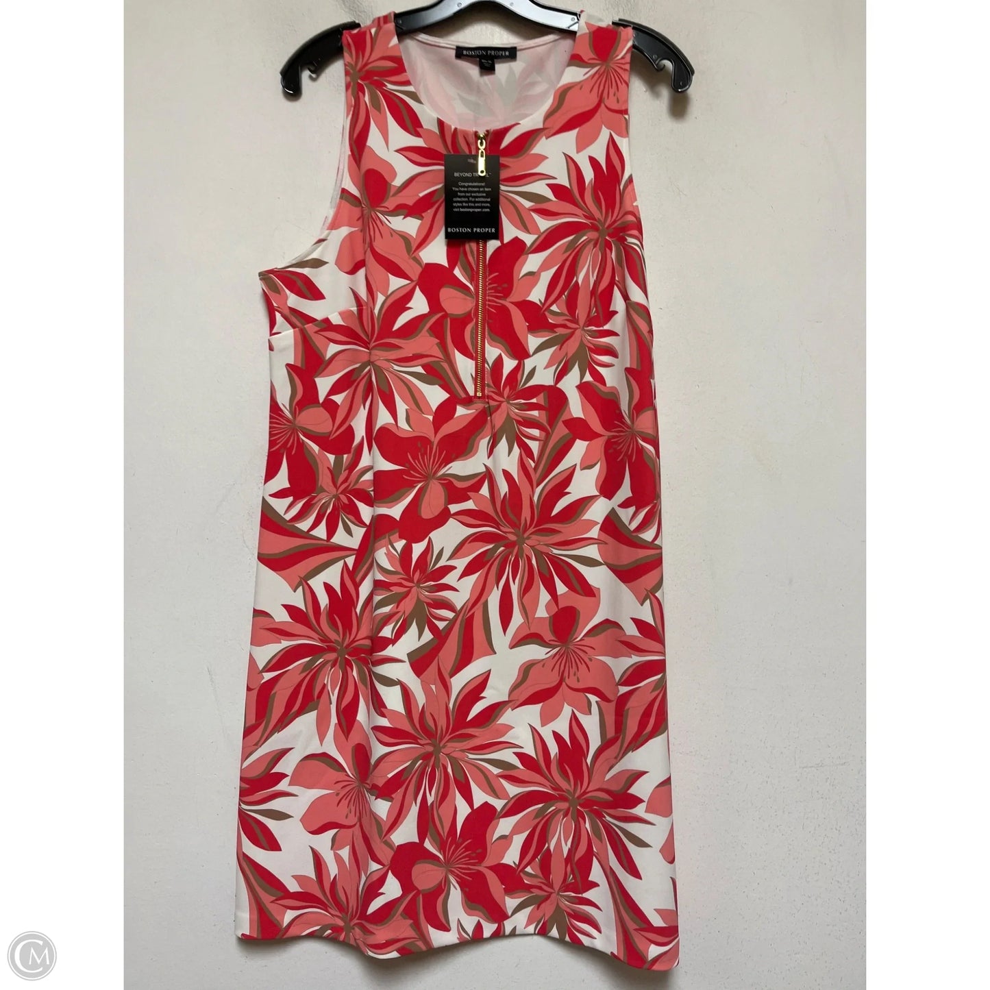 Dress Casual Short By Boston Proper In Floral Print, Size: Xl