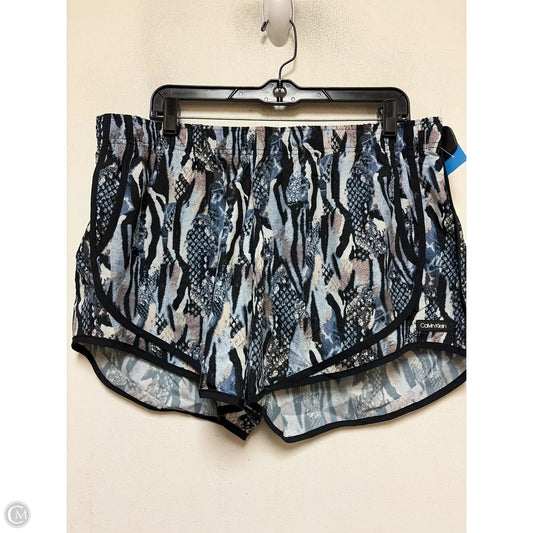 Athletic Shorts By Calvin Klein In Animal Print, Size: Xl