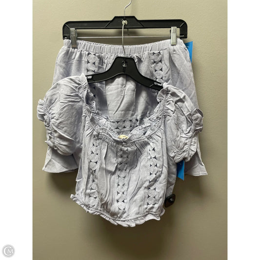 Skirt Set 2pc By Clothes Mentor In Blue, Size: 8