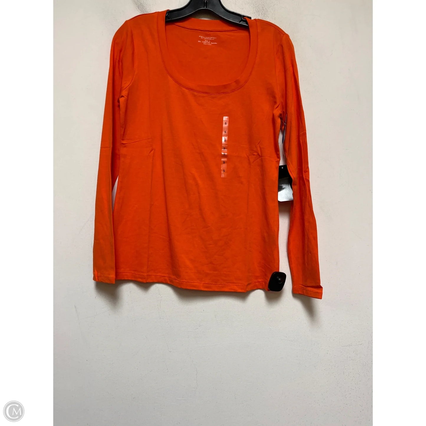 Top Long Sleeve Basic By Philosophy In Orange, Size: S