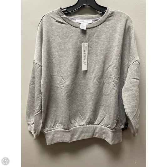Sweatshirt Crewneck By Workshop In Grey, Size: S