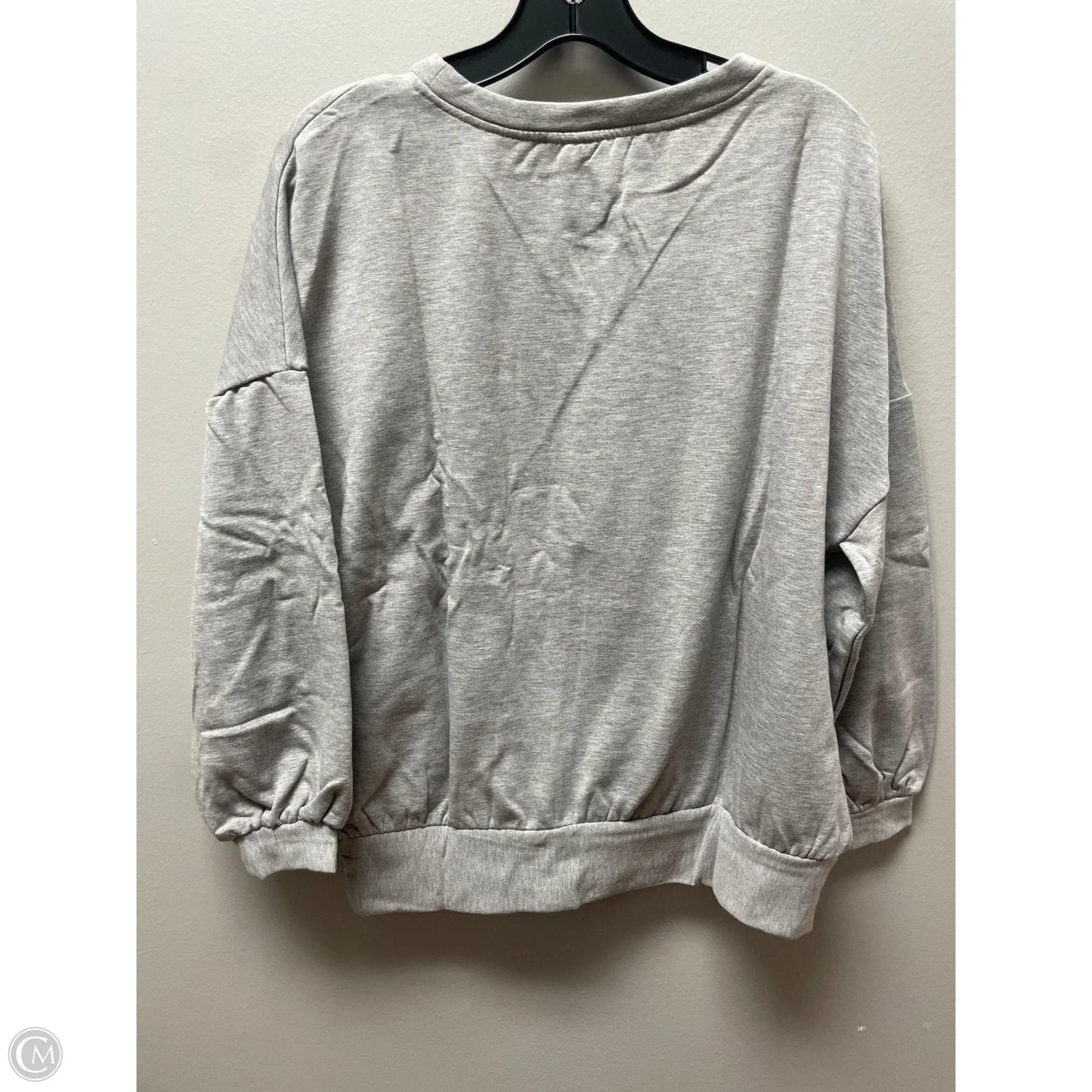 Sweatshirt Crewneck By Workshop In Grey, Size: S