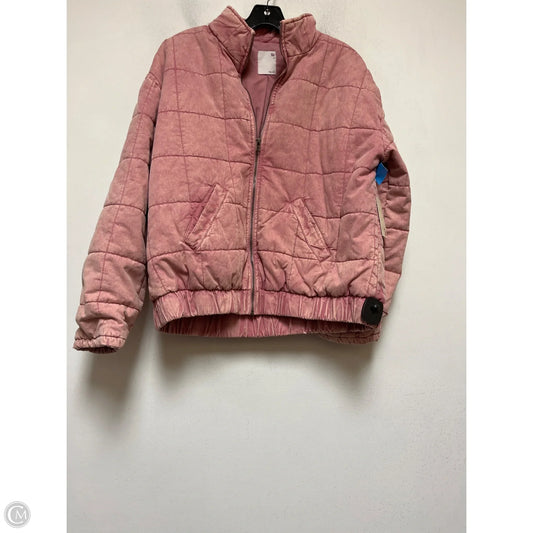 Jacket Puffer & Quilted By So In Pink, Size: L