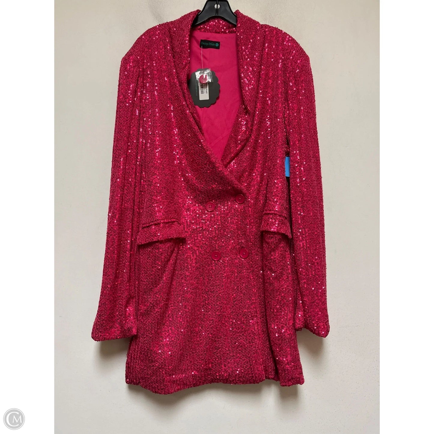 Blazer By Clothes Mentor In Pink, Size: 3x