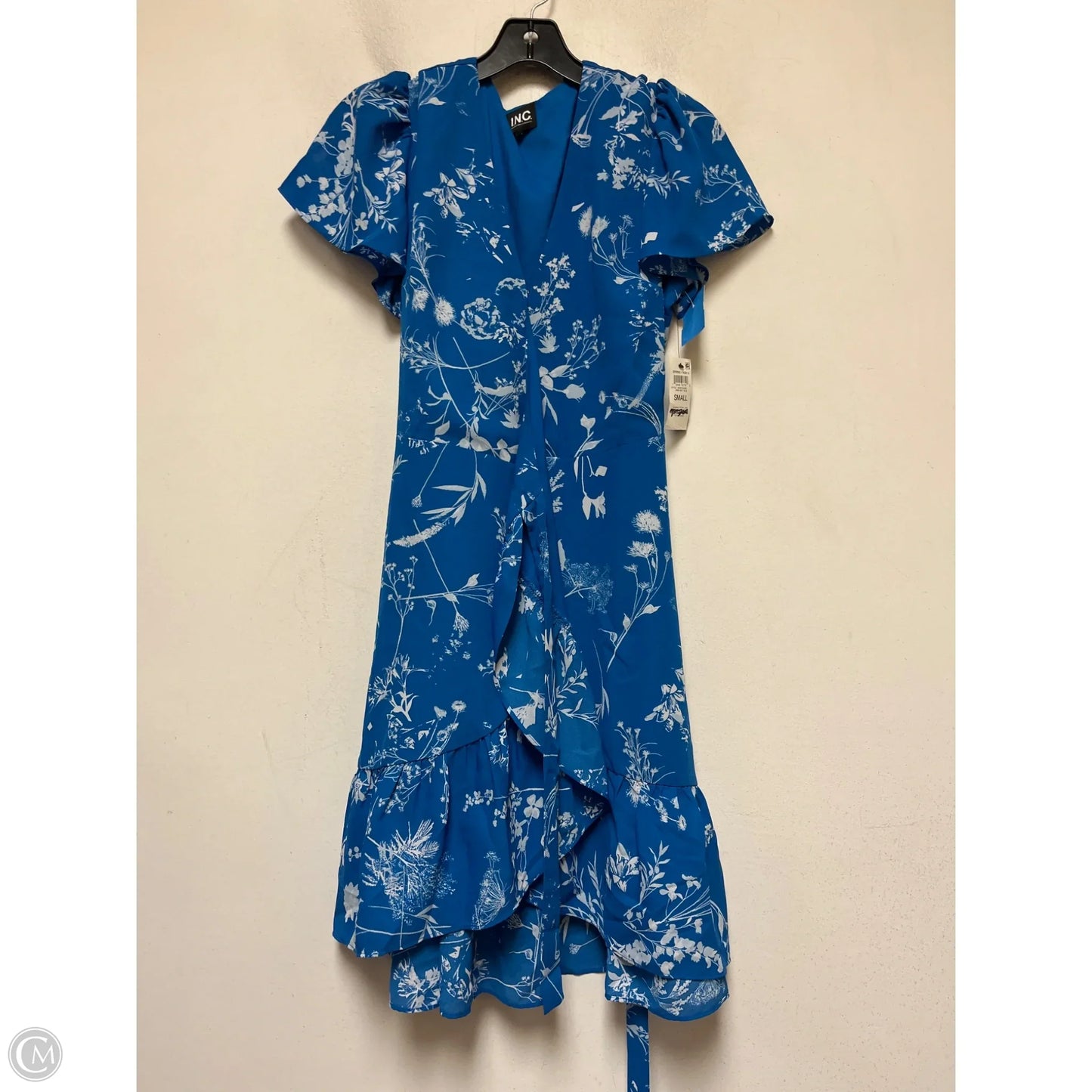 Dress Casual Short By Inc In Blue & White, Size: S