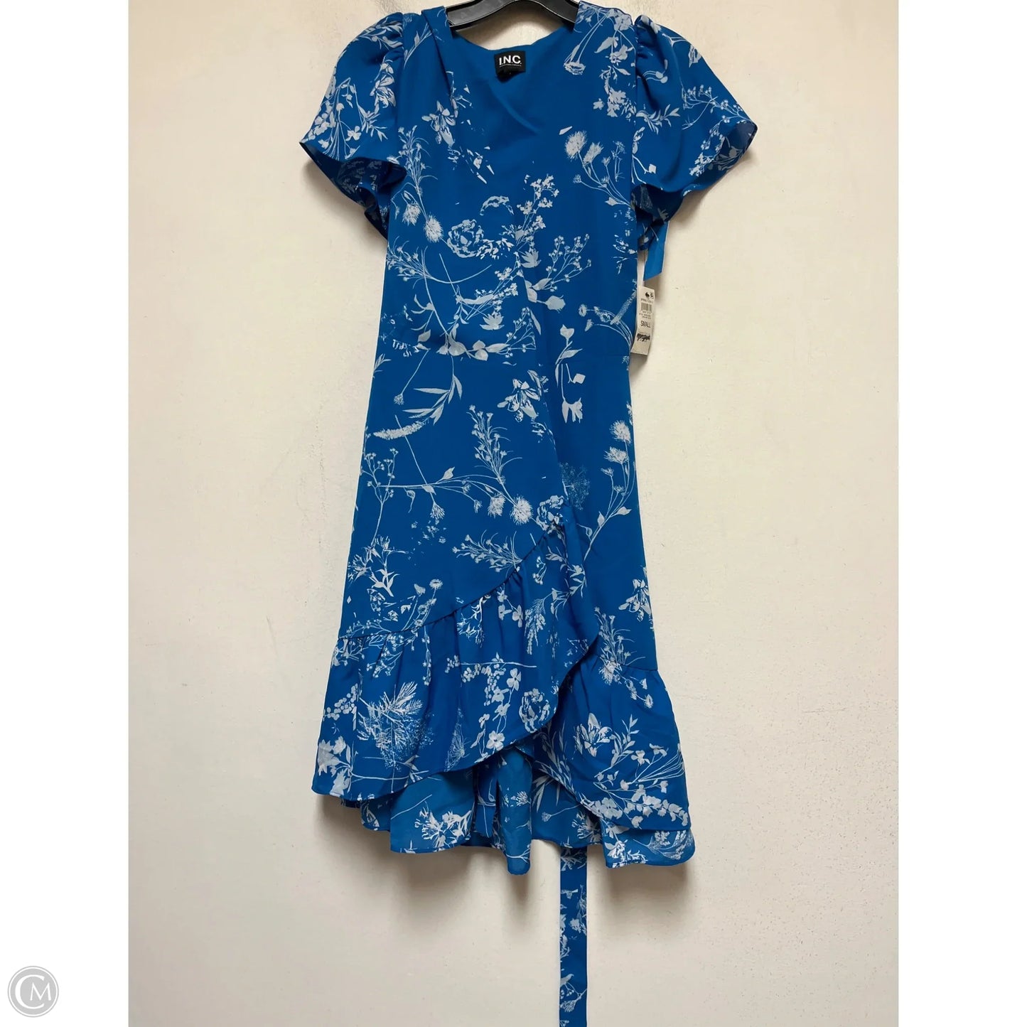 Dress Casual Short By Inc In Blue & White, Size: S