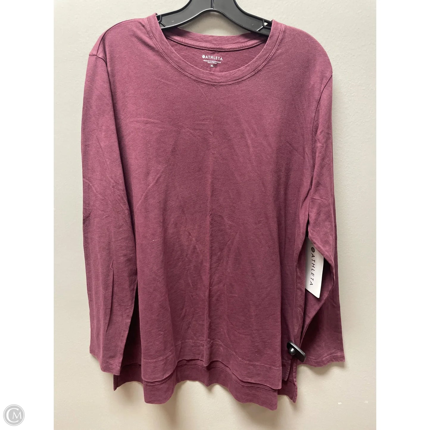 Athletic Top Long Sleeve Crewneck By Athleta In Purple, Size: Xl