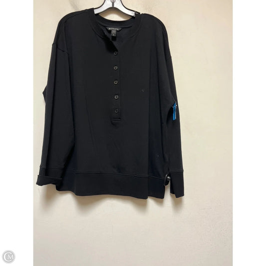 Athletic Top Long Sleeve Crewneck By Athleta In Black, Size: L