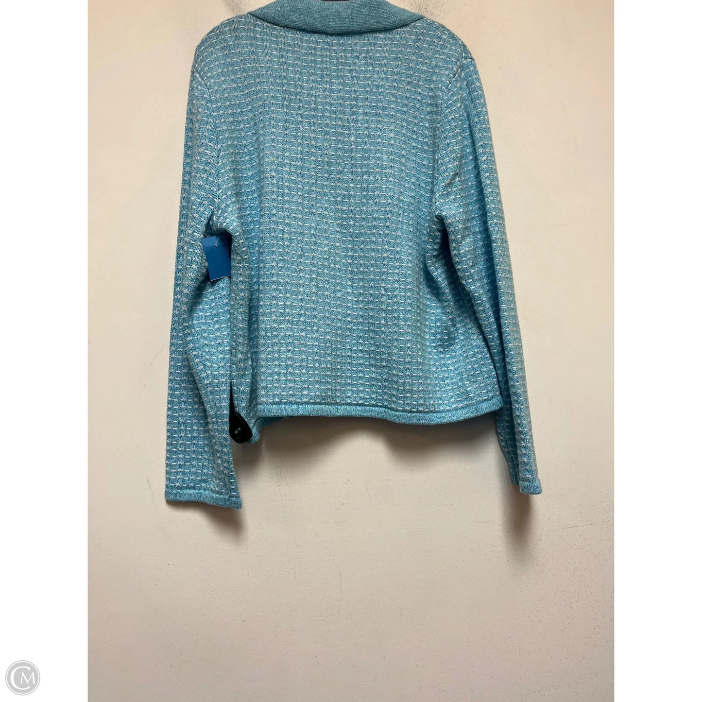 Cardigan By Talbots In Blue & White, Size: Xl