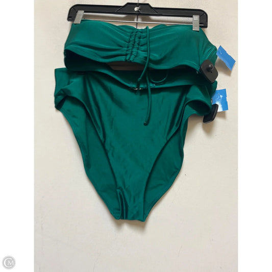 Swimsuit 2pc By Shade & Shore In Green, Size: Xl