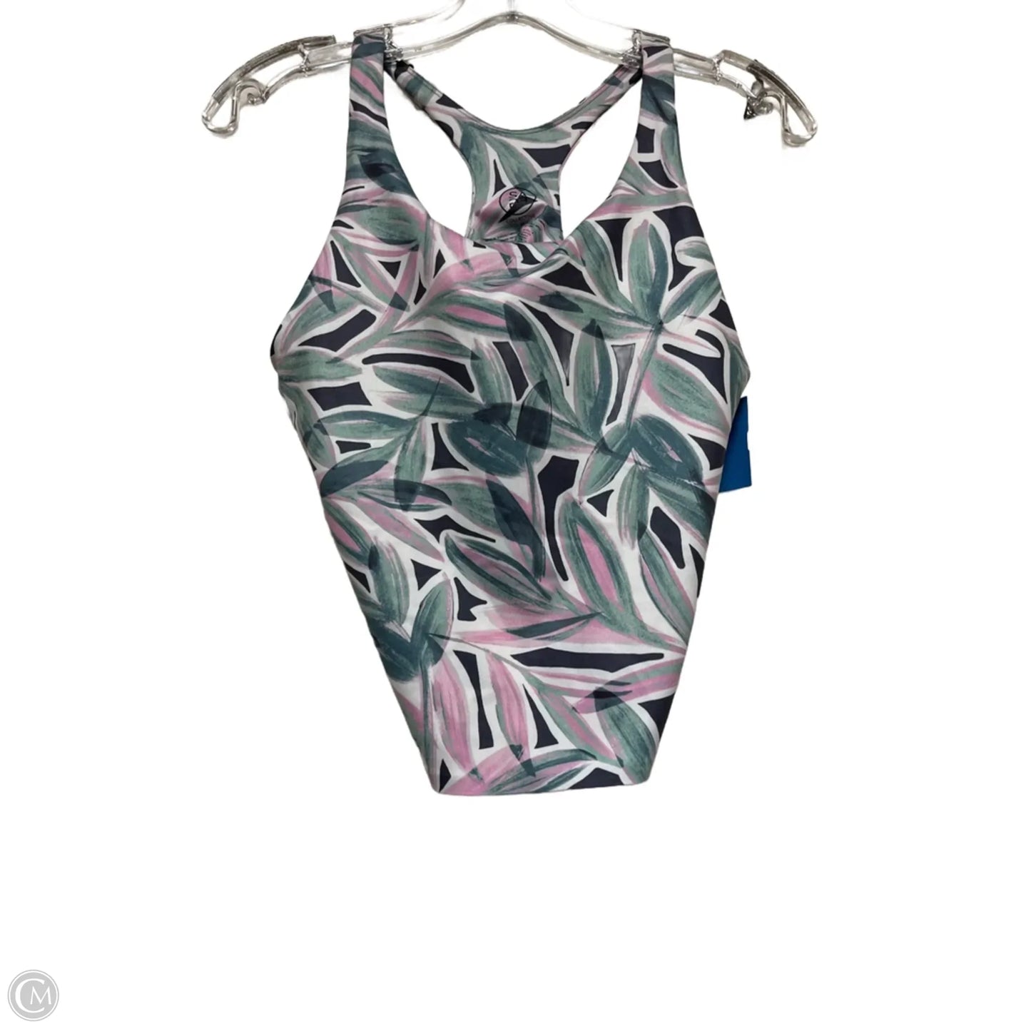 Athletic Bra By Sage In Tropical Print, Size: M