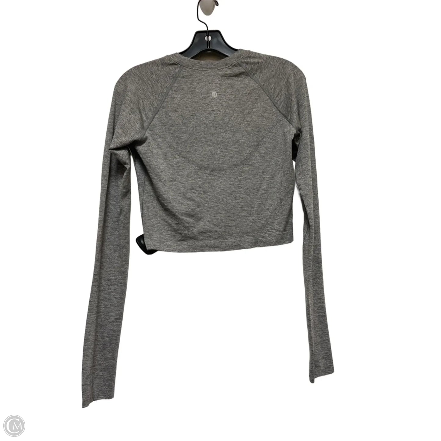 Athletic Top Long Sleeve Crewneck By Lululemon In Grey, Size: 8
