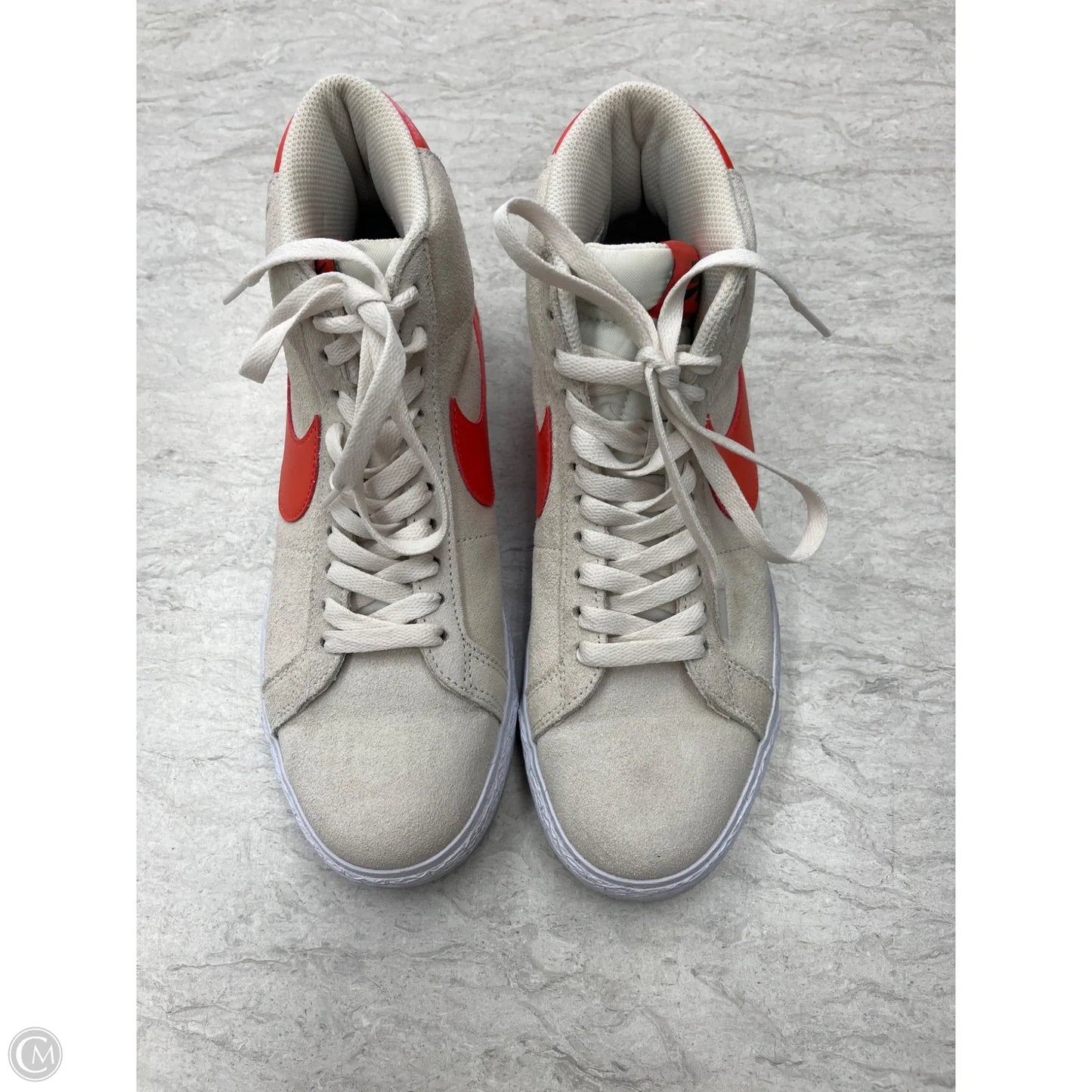 Shoes Sneakers By Nike In Orange & Tan, Size: 7