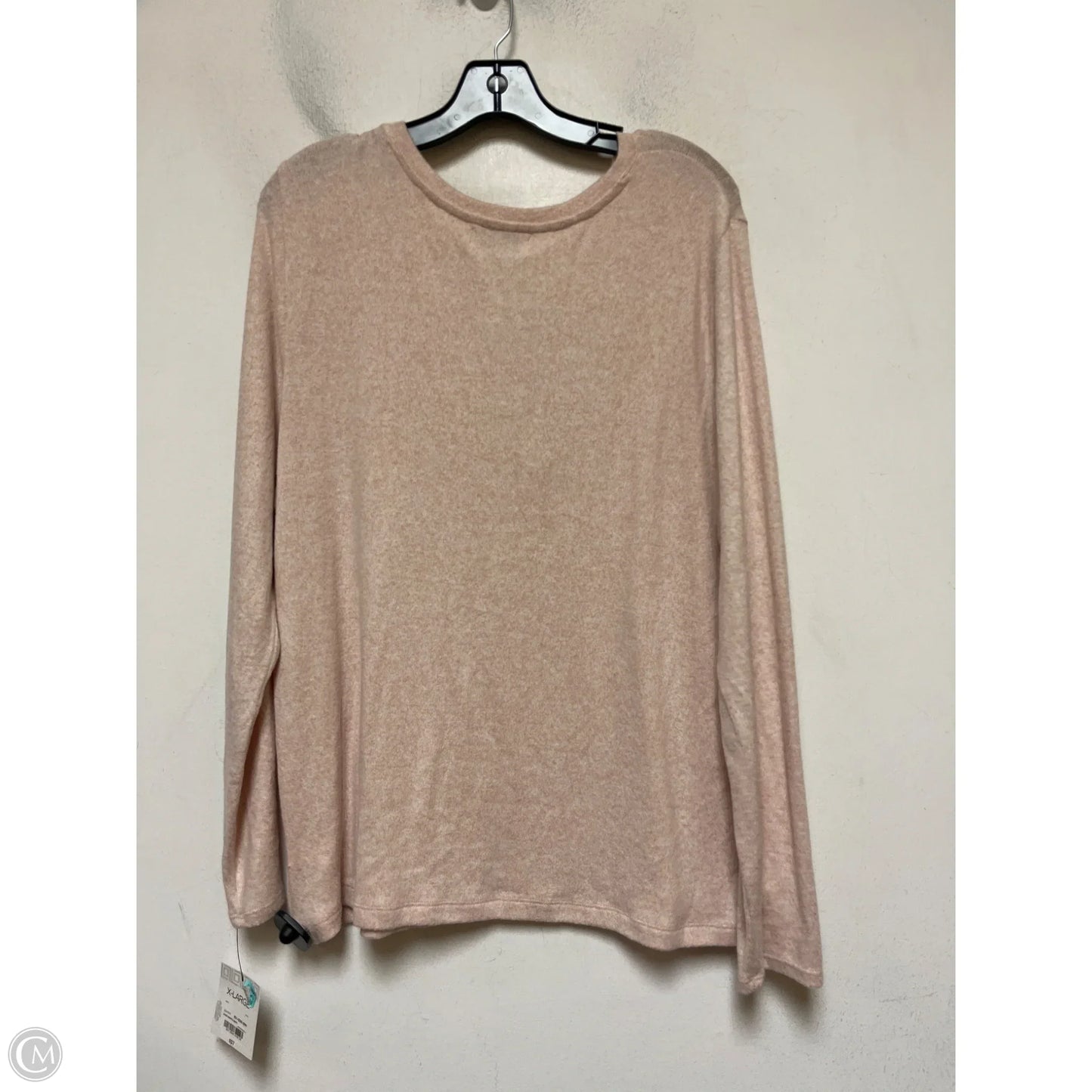 Top Long Sleeve By Liz Claiborne In Pink, Size: Xl