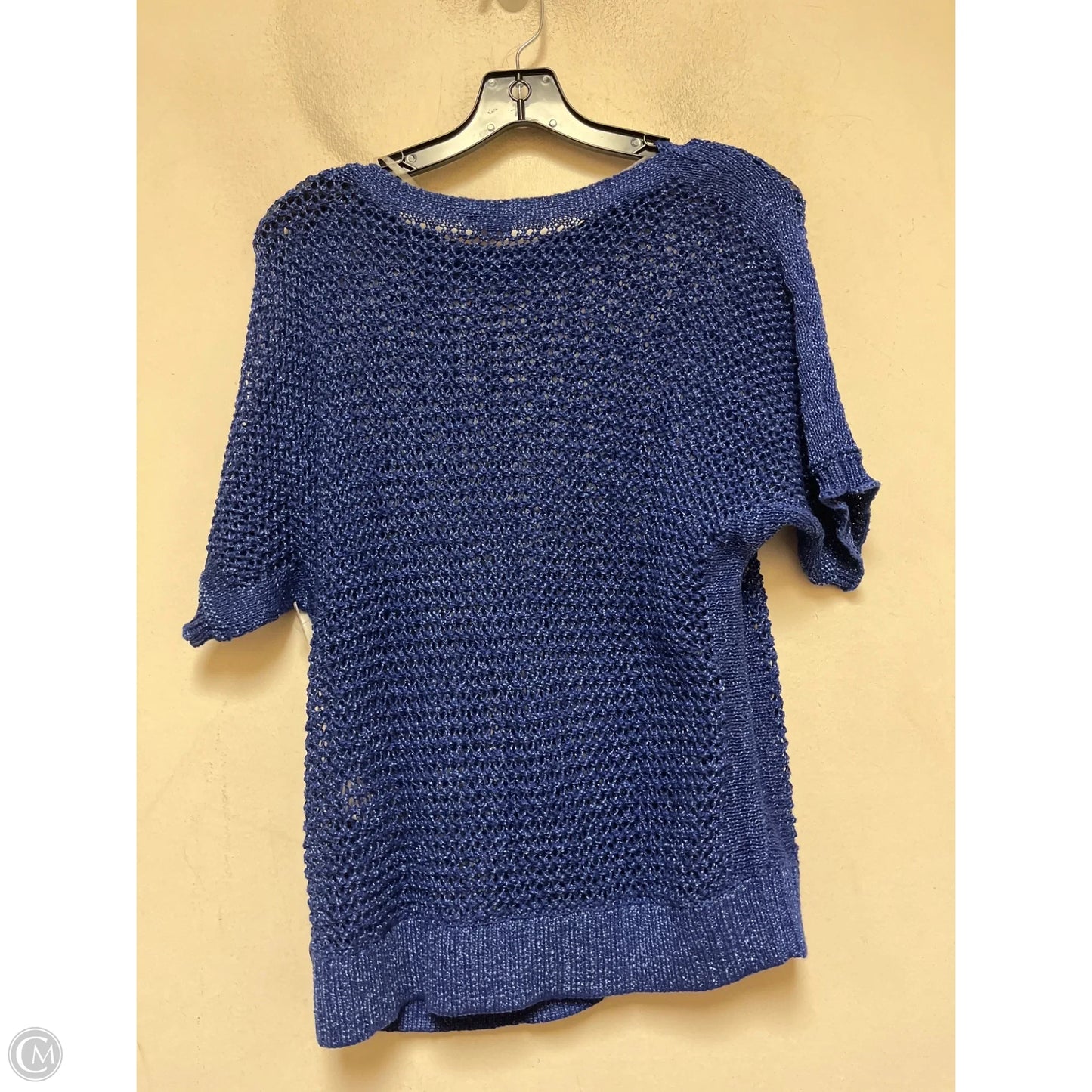 Top Short Sleeve By Chicos In Blue, Size: M