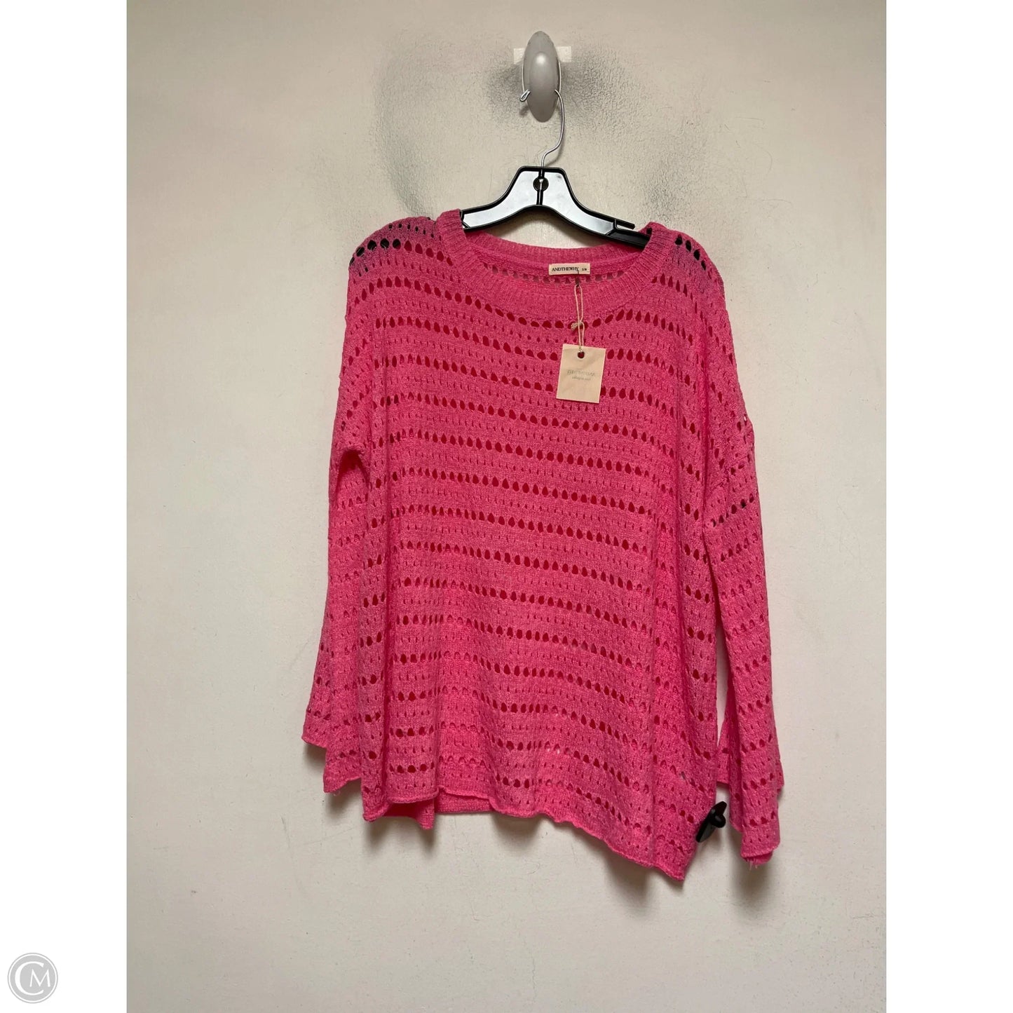Top Long Sleeve By Andthewhy In Pink, Size: S