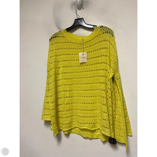Top Long Sleeve By Andthewhy In Yellow, Size: S