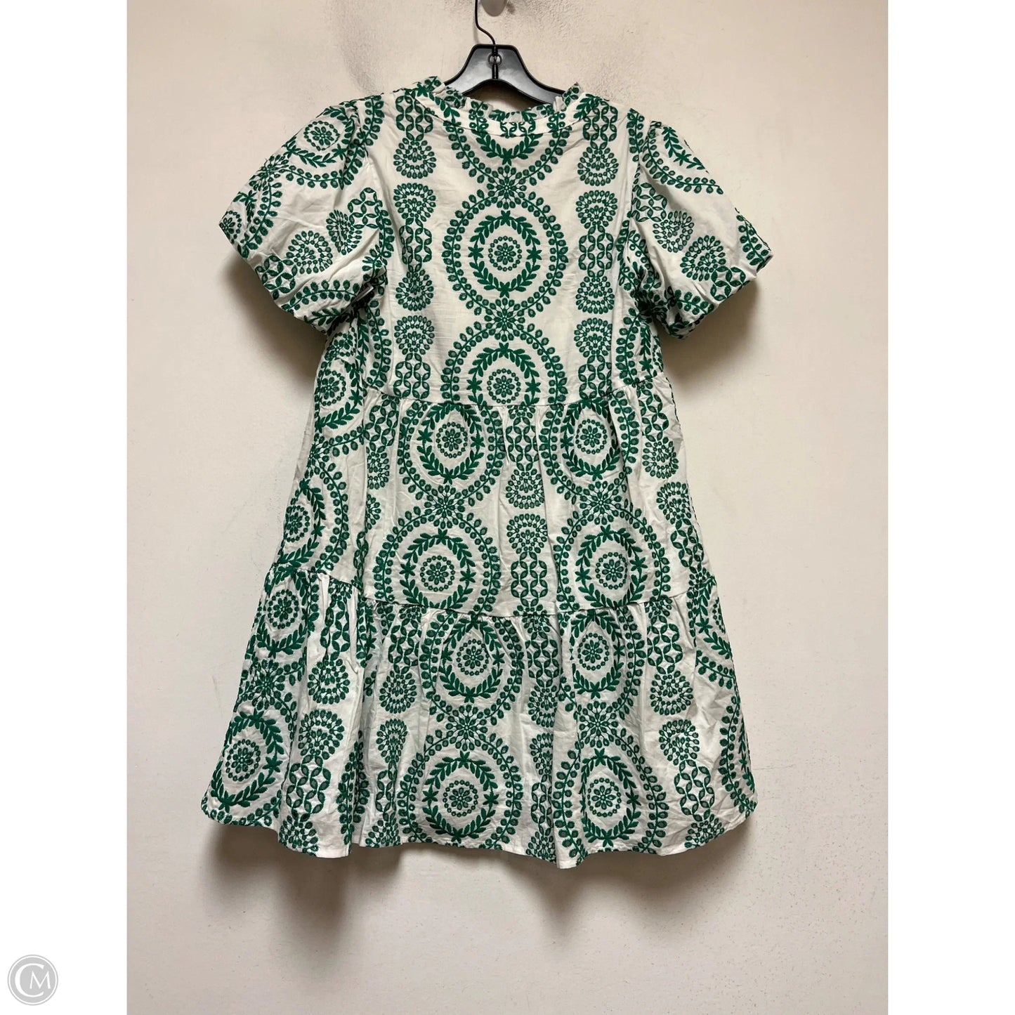 Dress Casual Short By Skies Are Blue In Green & White, Size: Xs