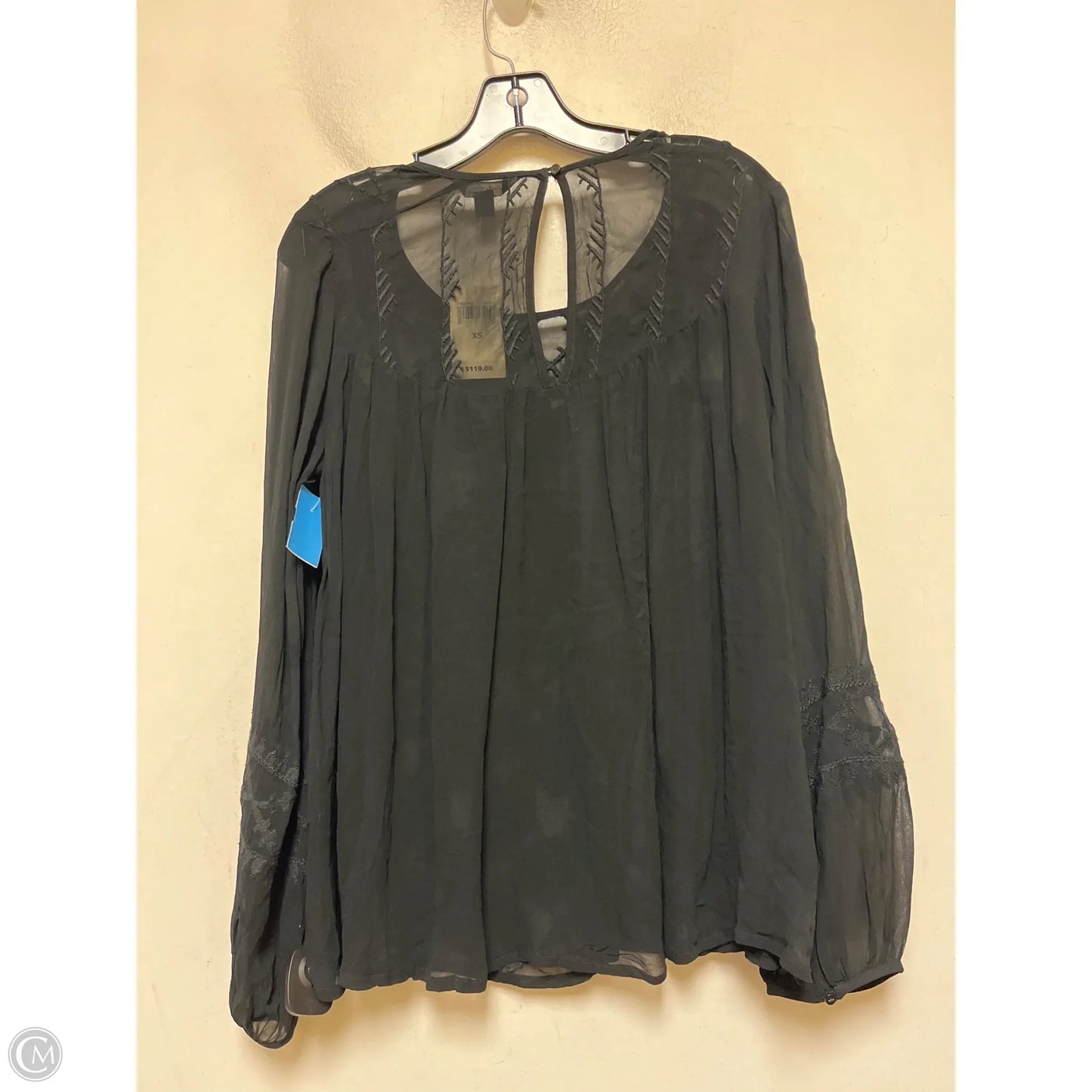 Top Long Sleeve By Lucky Brand In Black, Size: Xs