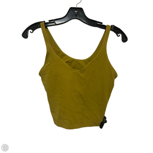 Athletic Bra By Lululemon In Chartreuse, Size: 6