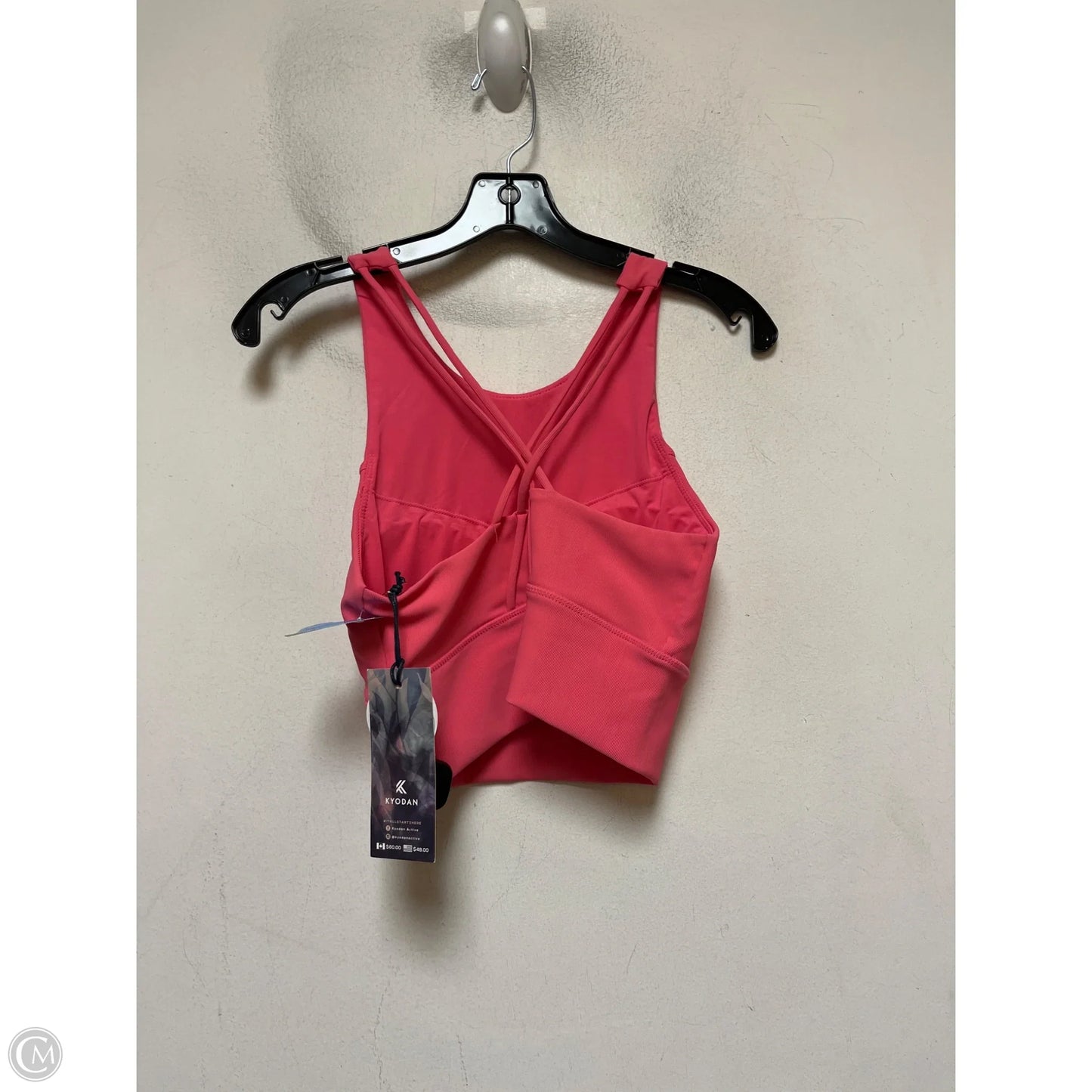 Athletic Bra By Kyodan In Pink, Size: M