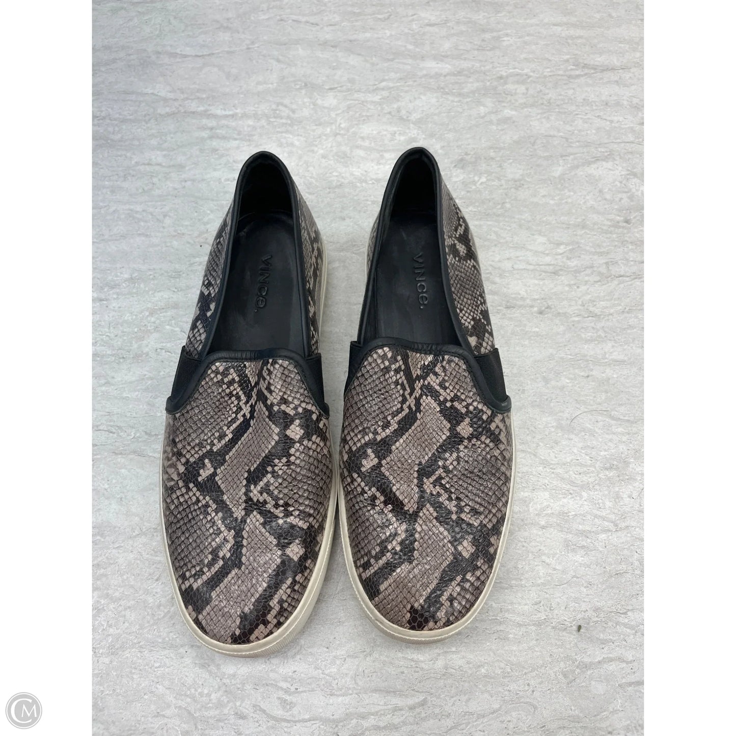 Shoes Flats By Vince In Snakeskin Print, Size: 6.5