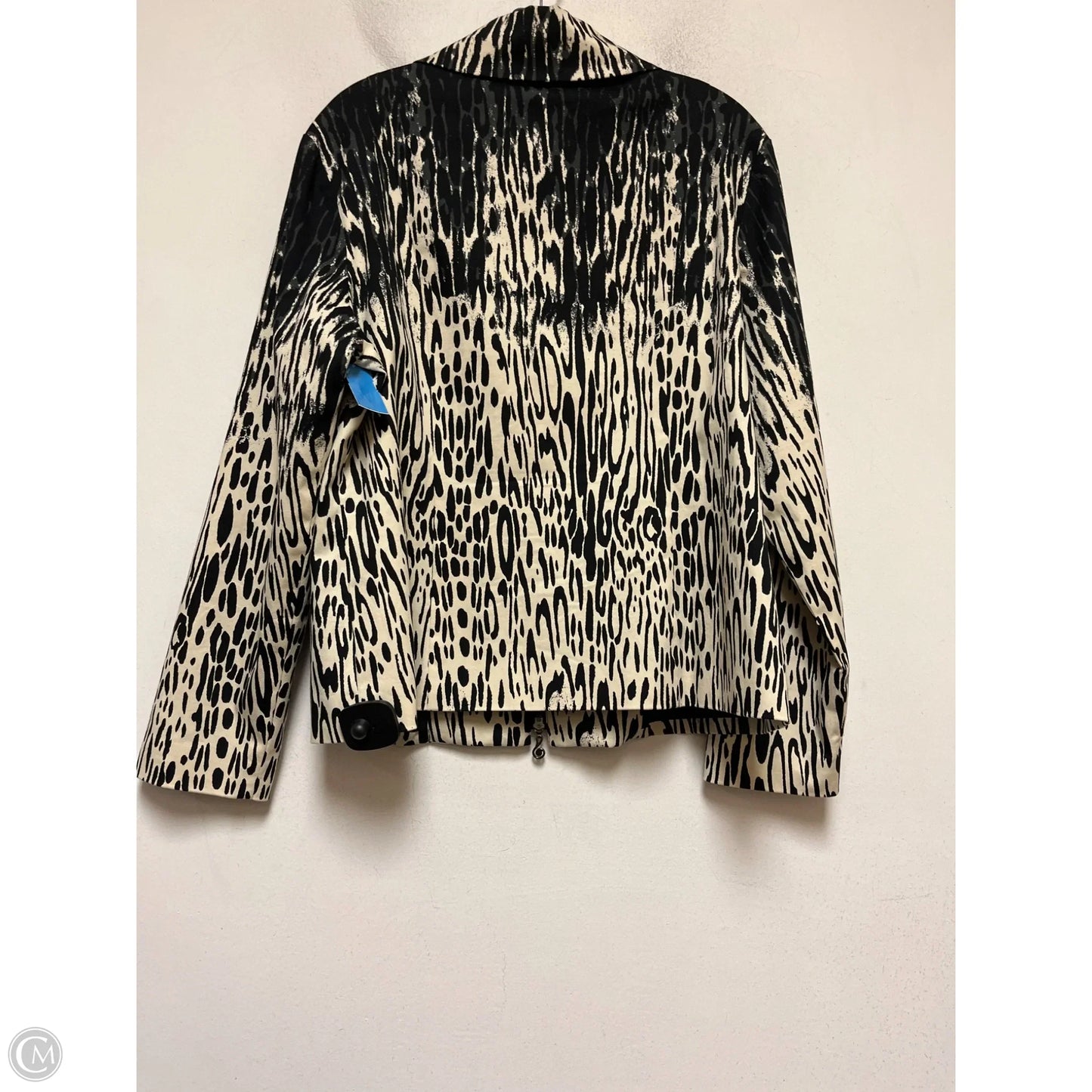 Jacket Shirt By Samuel Dong In Animal Print, Size: Xl
