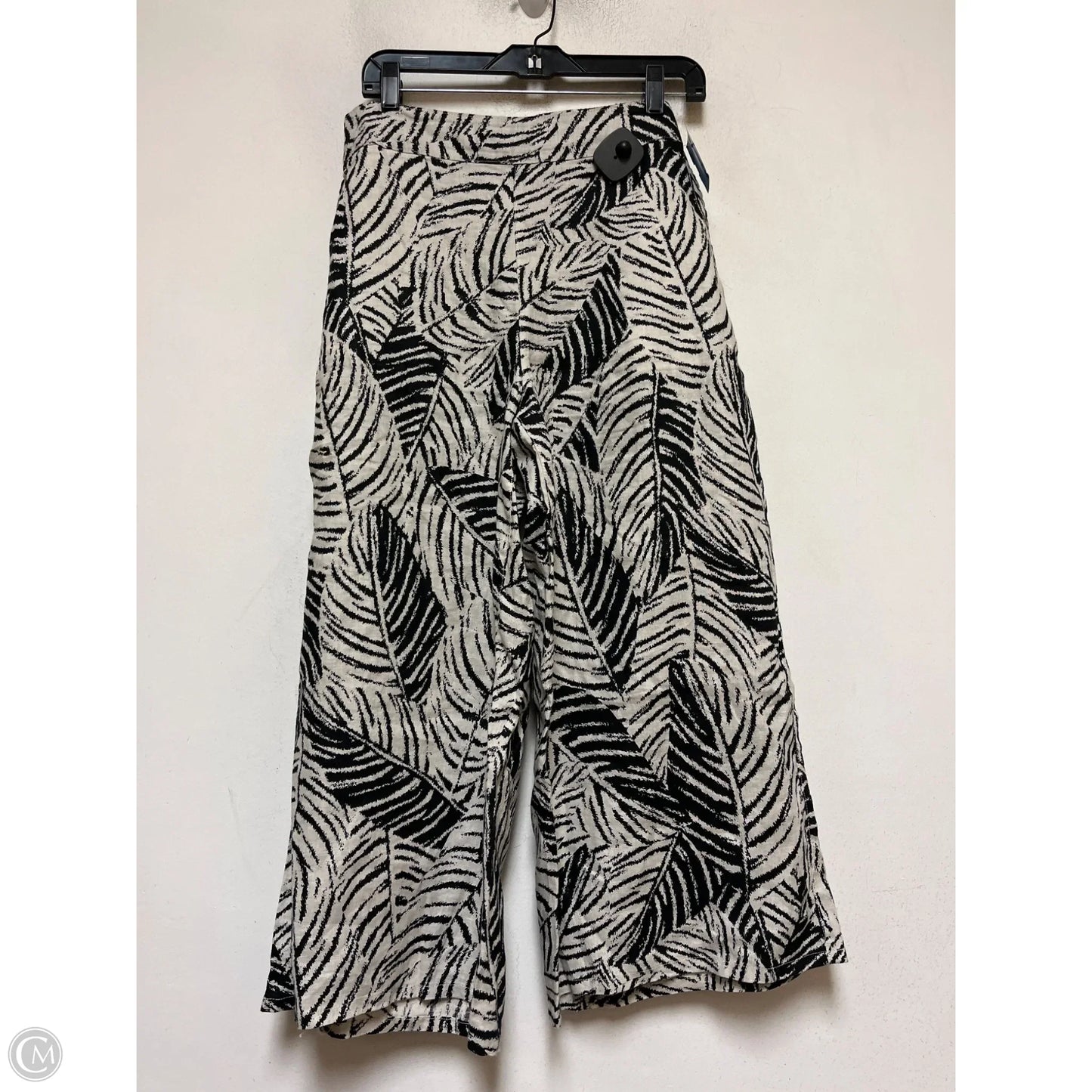 Pants Cropped By Cynthia Rowley In Zebra Print, Size: 12