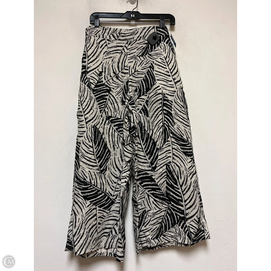 Pants Cropped By Cynthia Rowley In Zebra Print, Size: 12