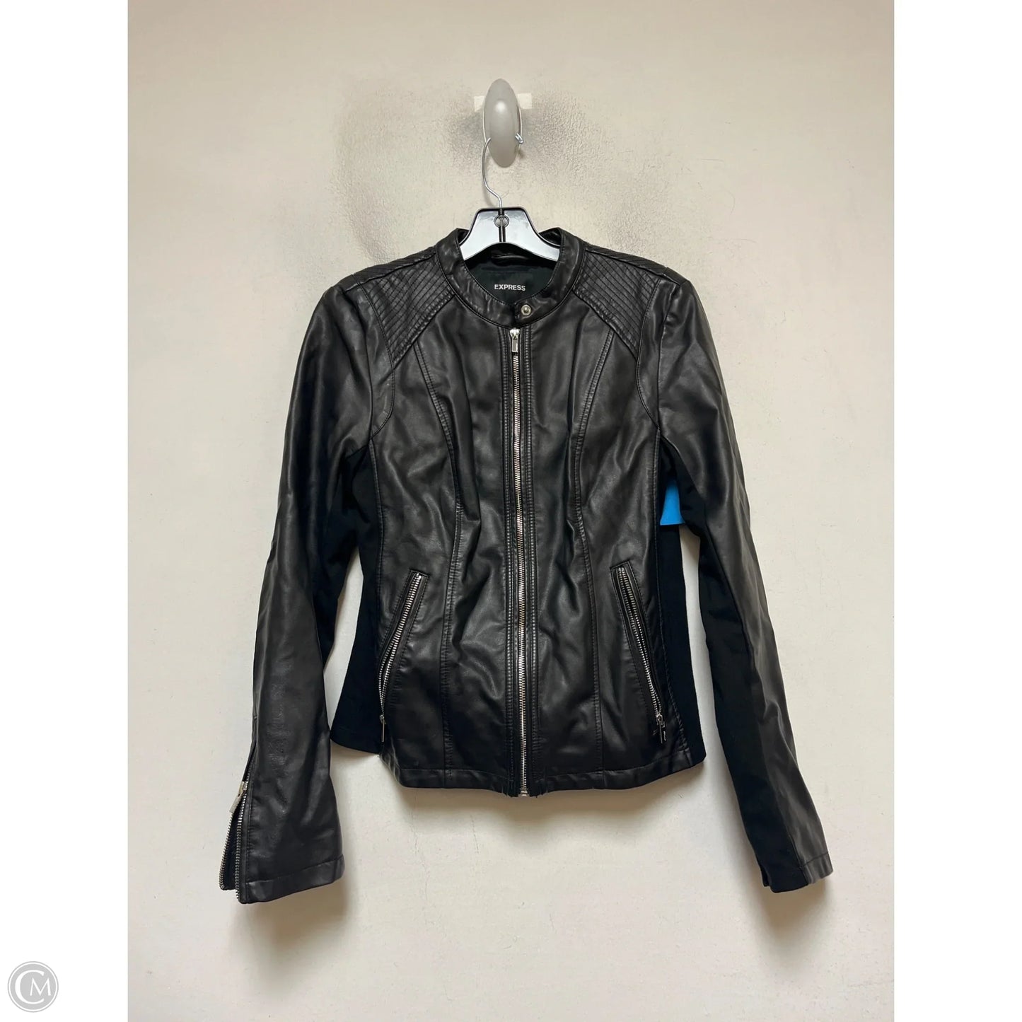 Jacket Moto By Express In Black, Size: M