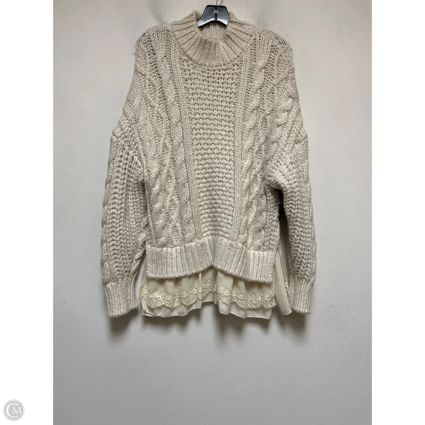 Sweater By Zara In White, Size: M