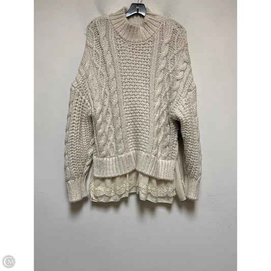 Sweater By Zara In White, Size: M