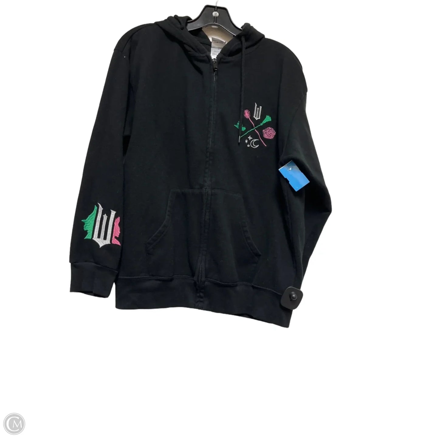 Sweatshirt Hoodie By Clothes Mentor In Black, Size: L