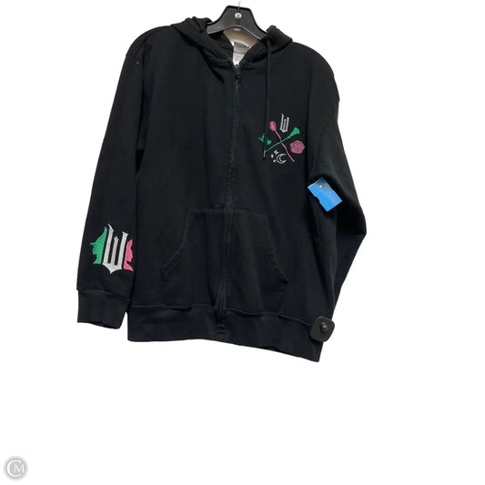 Sweatshirt Hoodie By Clothes Mentor In Black, Size: L