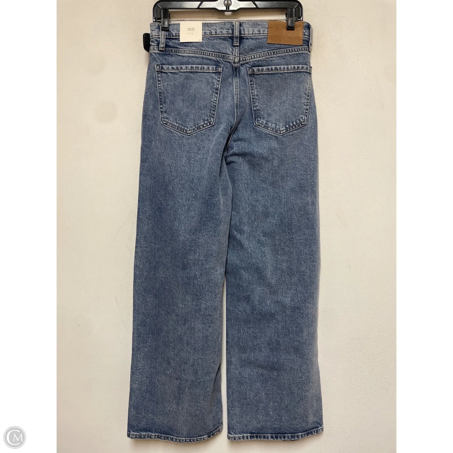 Jeans Wide Leg By Banana Republic In Blue Denim, Size: 4