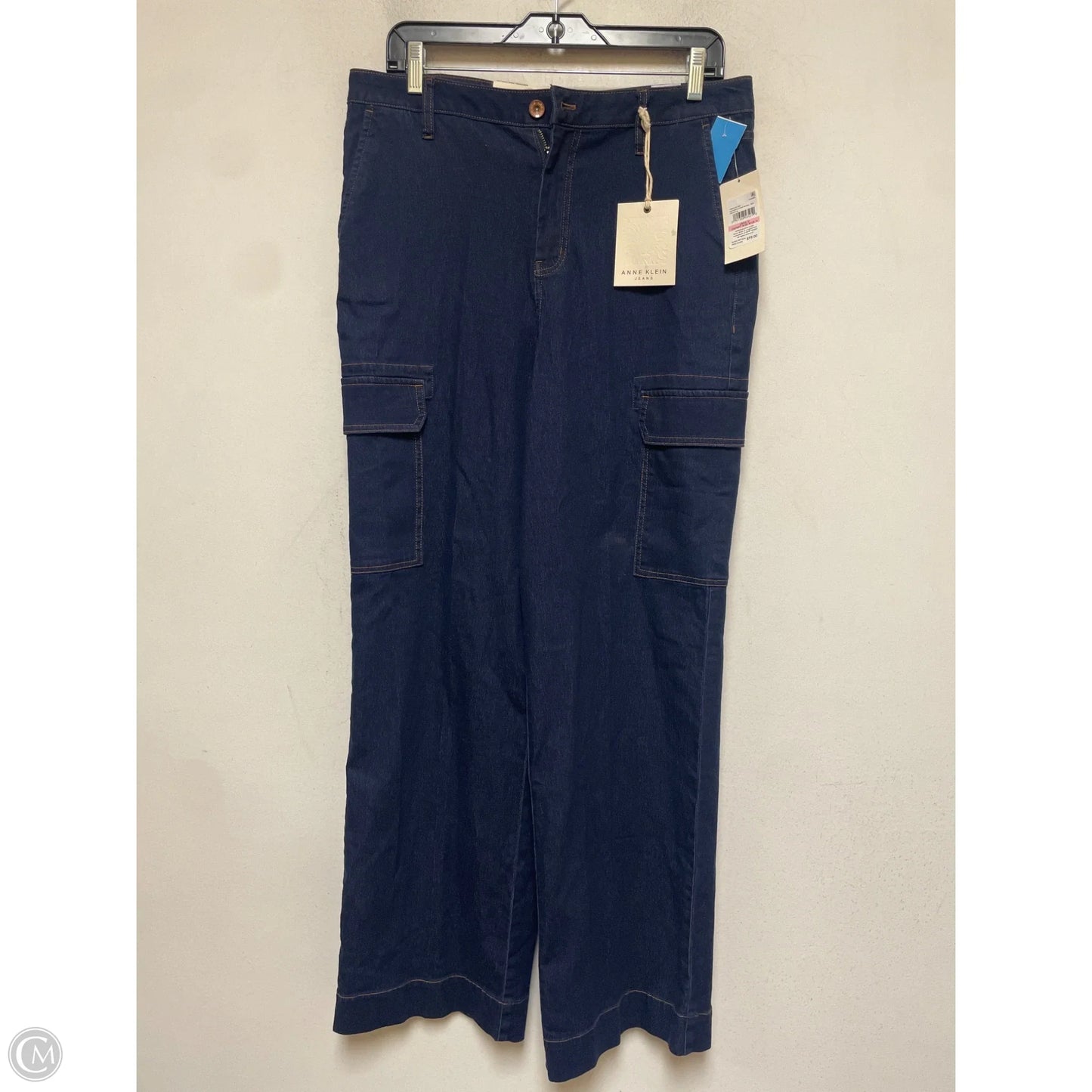 Jeans Straight By Anne Klein In Blue Denim, Size: 10