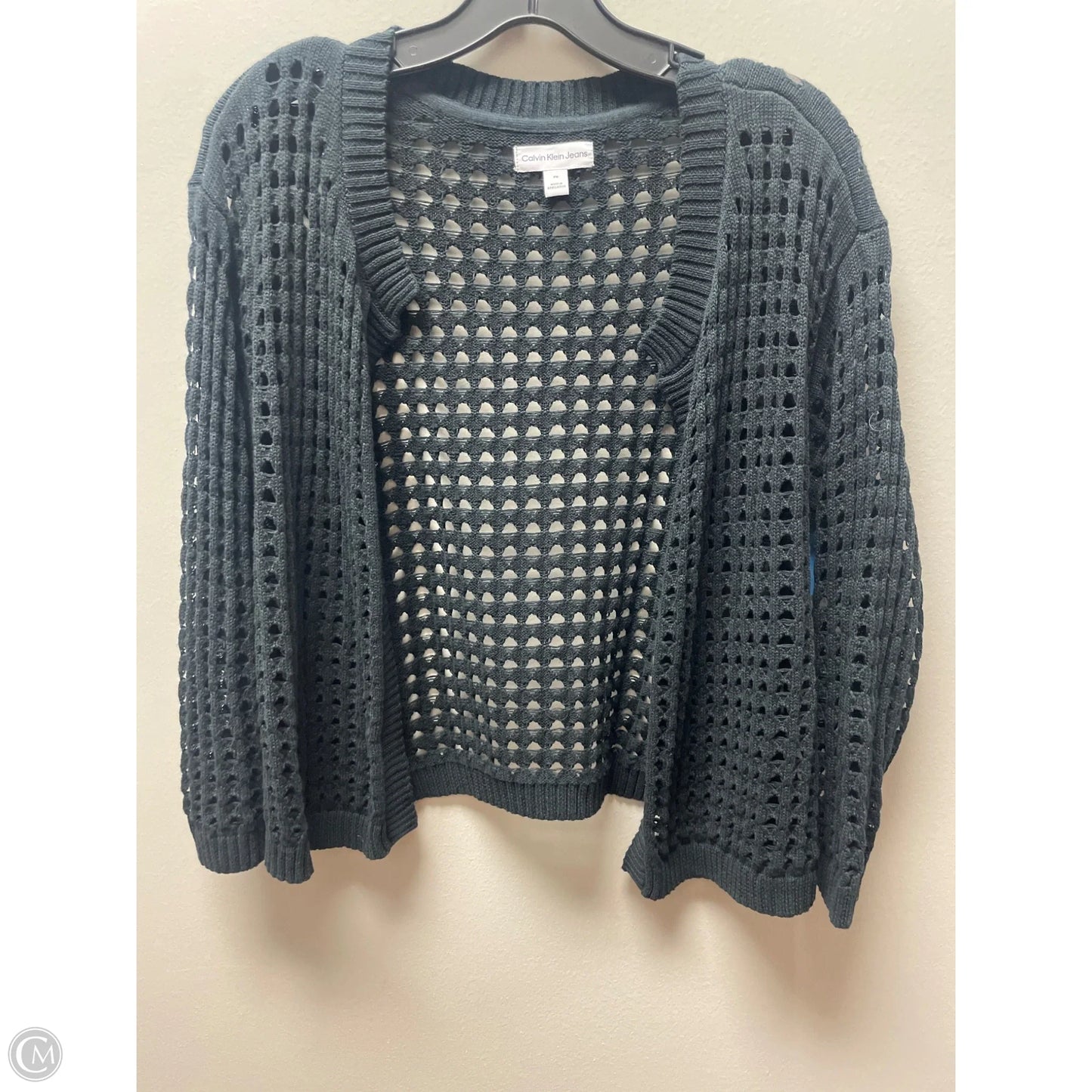 Cardigan By Calvin Klein In Black, Size: Mp