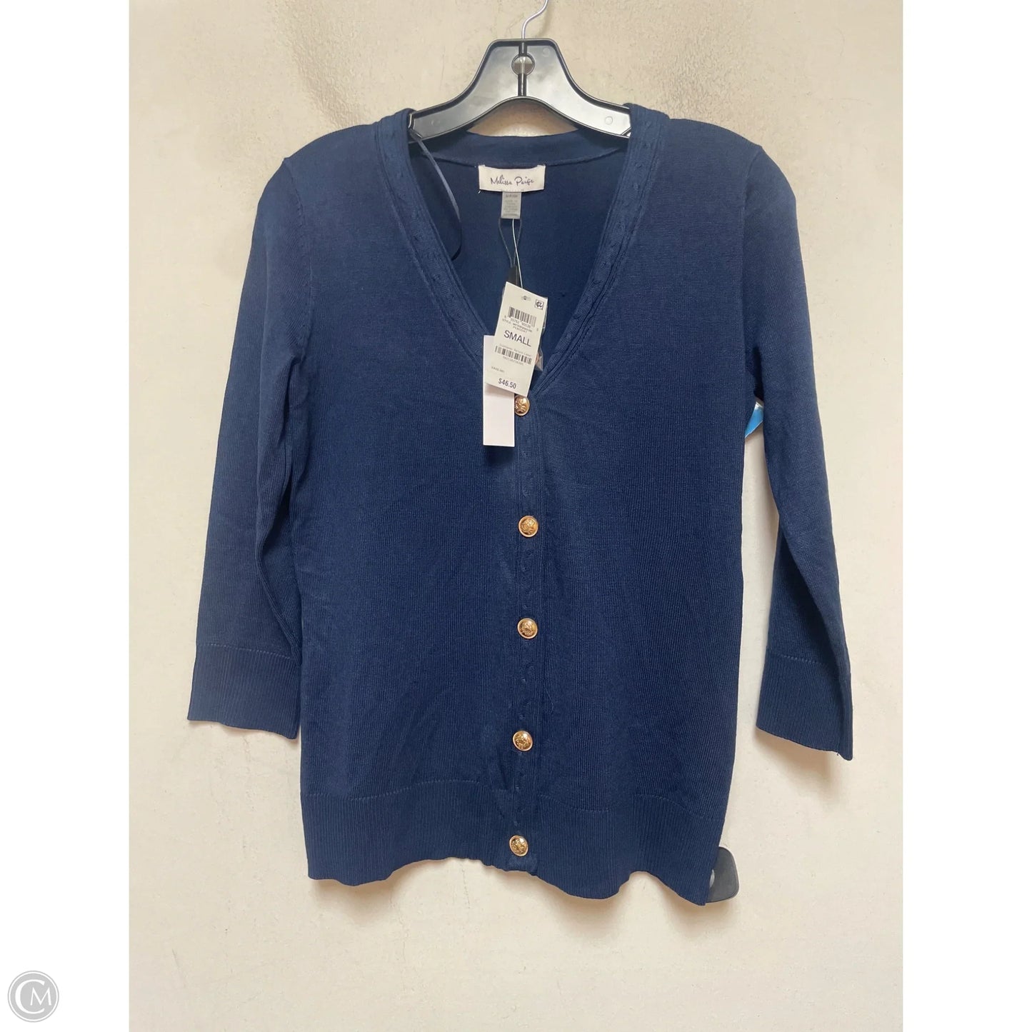 Top Long Sleeve By Melissa Paige In Blue, Size: S