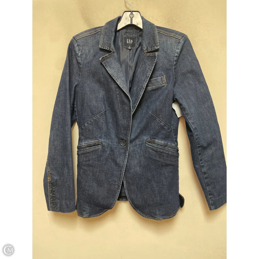 Jacket Denim By Gap In Blue Denim, Size: S