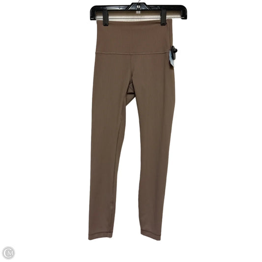 Athletic Leggings By Lululemon In Taupe, Size: 2