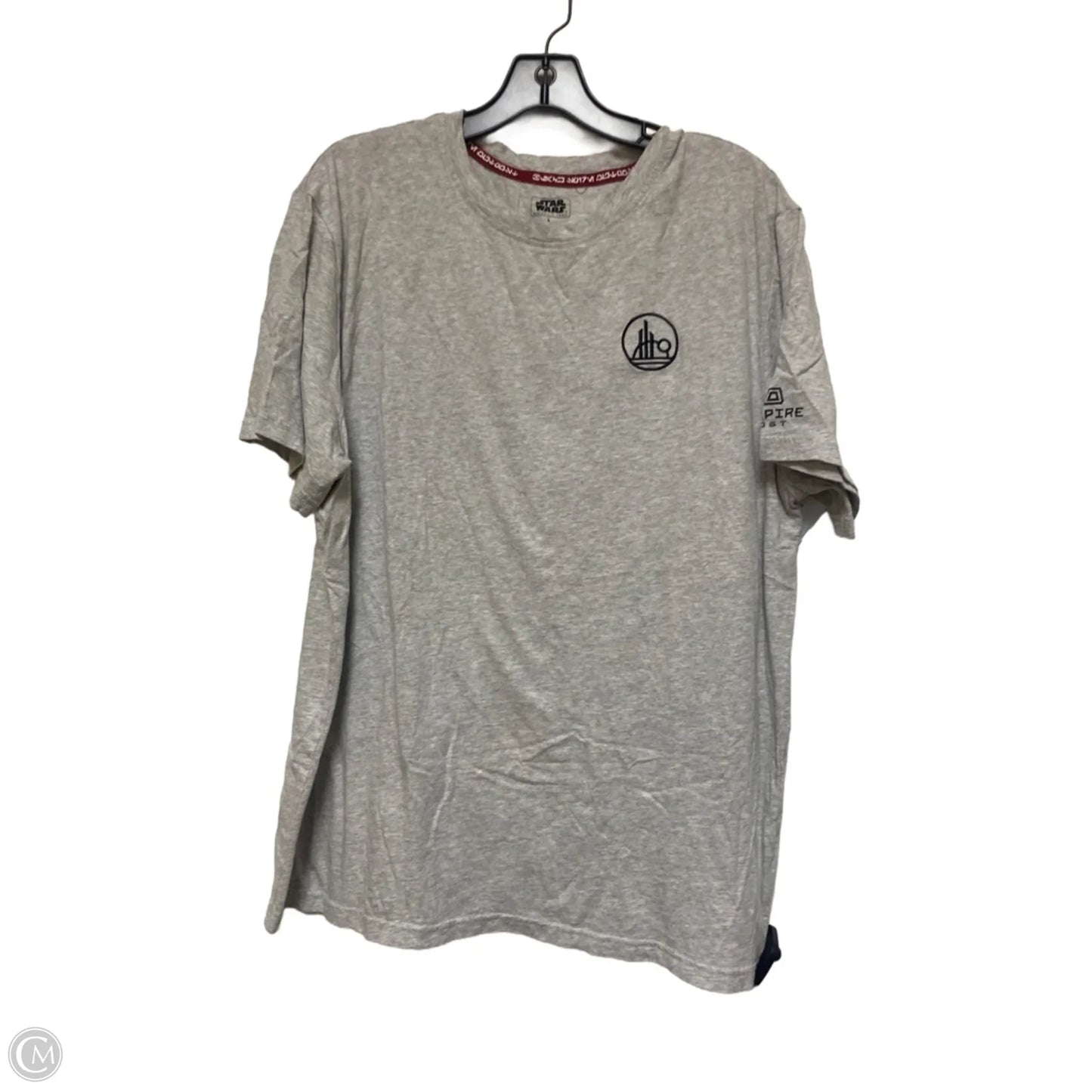 Top Short Sleeve Basic By Disney Store In Grey, Size: L