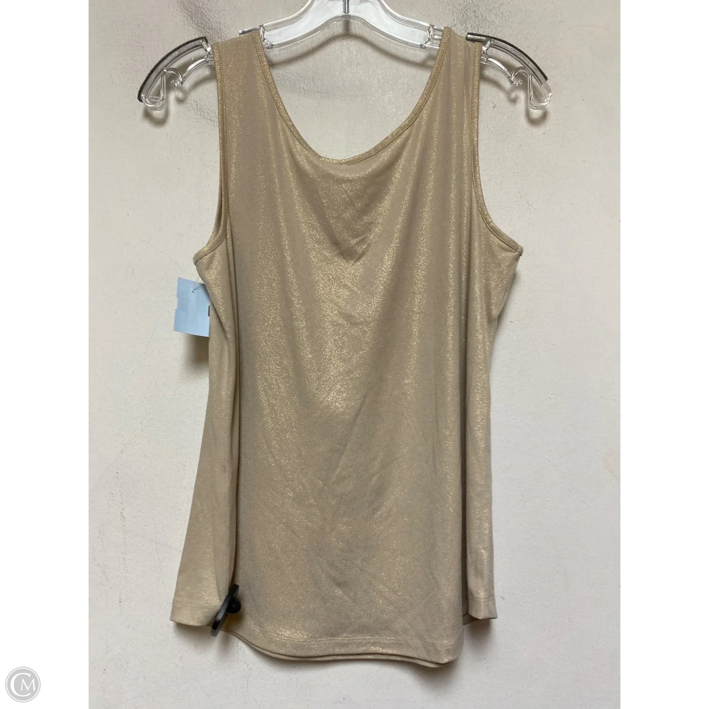 Top Sleeveless Basic By Chicos In Gold, Size: M