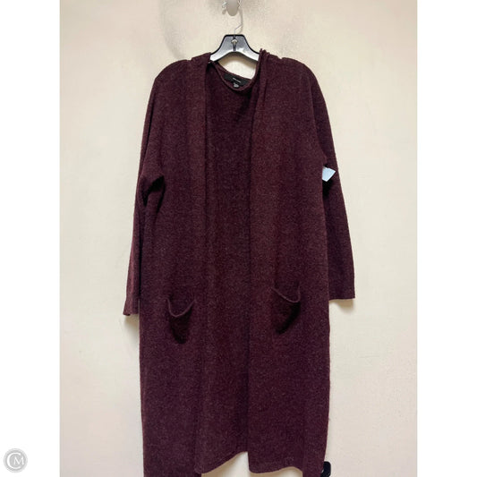 Sweater Cardigan By Vero Moda In Maroon, Size: Xxl