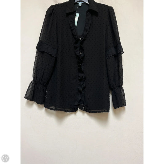 Top Long Sleeve By Blue Sol In Black, Size: S