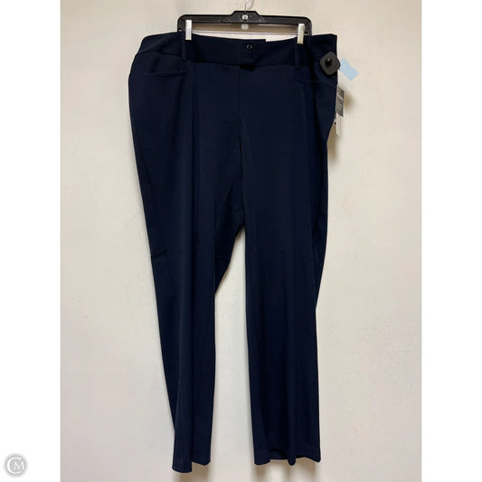 Pants Wide Leg By Rafaella In Navy, Size: 20
