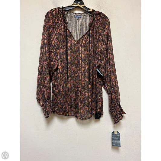 Top Long Sleeve By Democracy In Multi-colored, Size: 1x