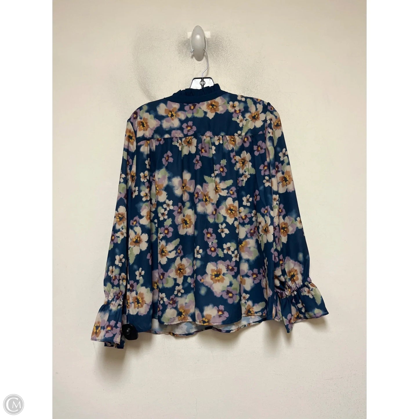 Top Long Sleeve By Clothes Mentor In Floral Print, Size: L